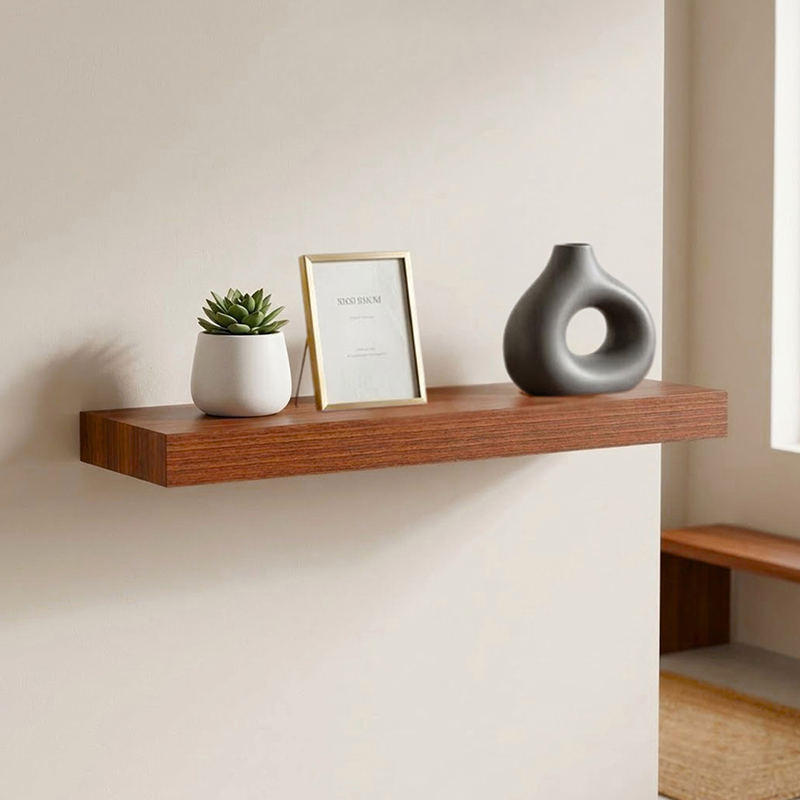 Slate Horizon MDF Shelves - Brown