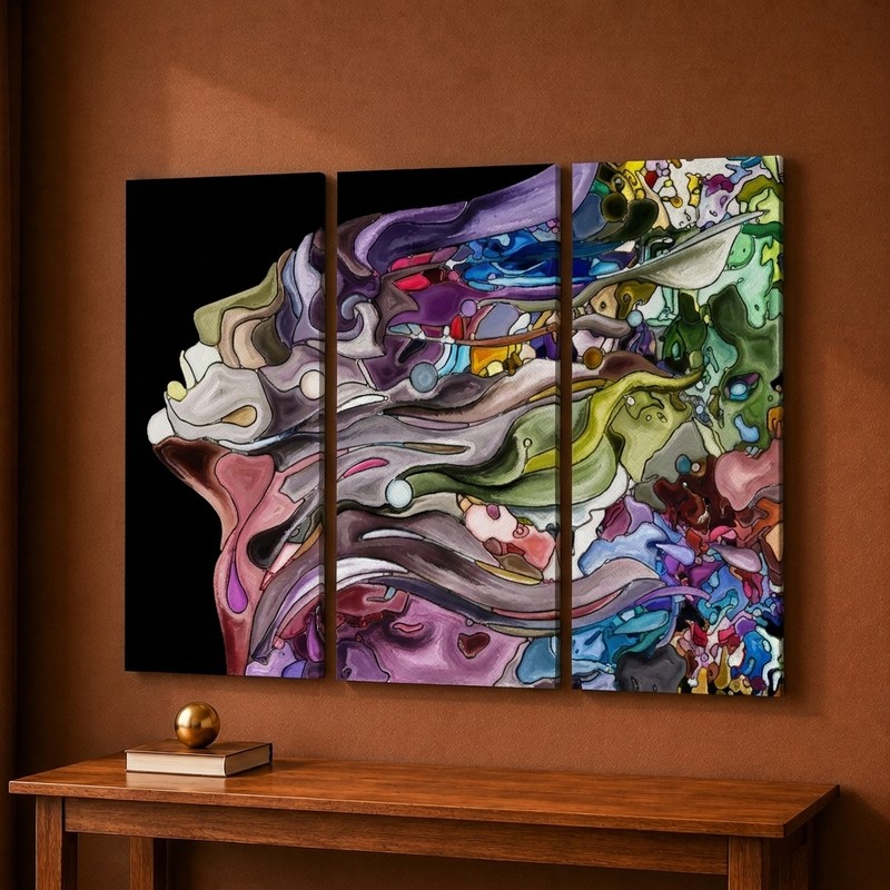 Fluid Portrait Canvas Wall Painting