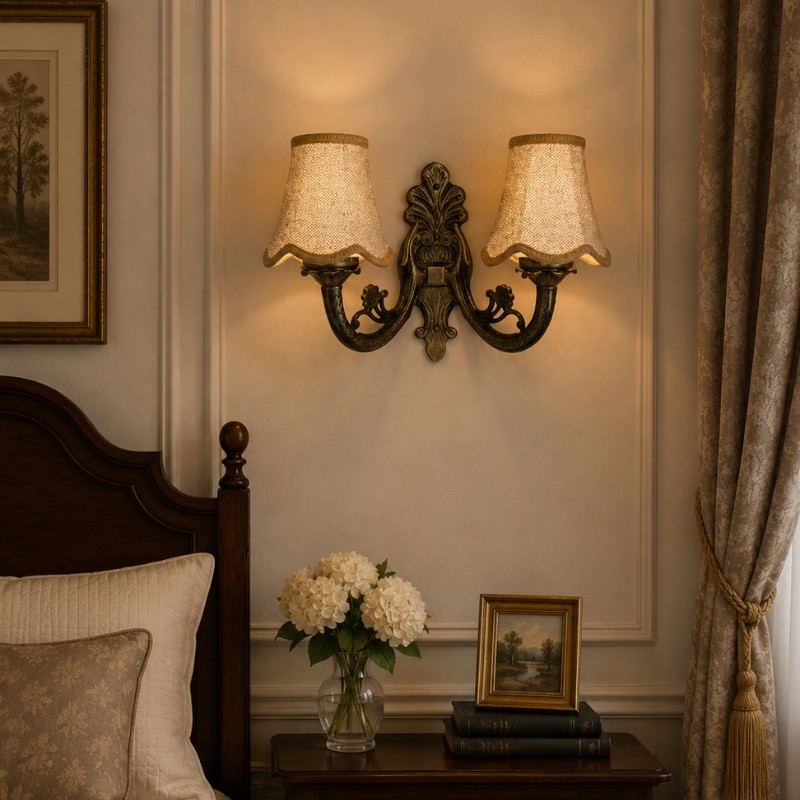 Elaris Royal Jute Wall Lamp - Beige