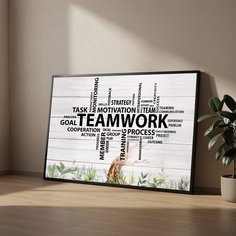 Together We Achieve MDF Wall Art