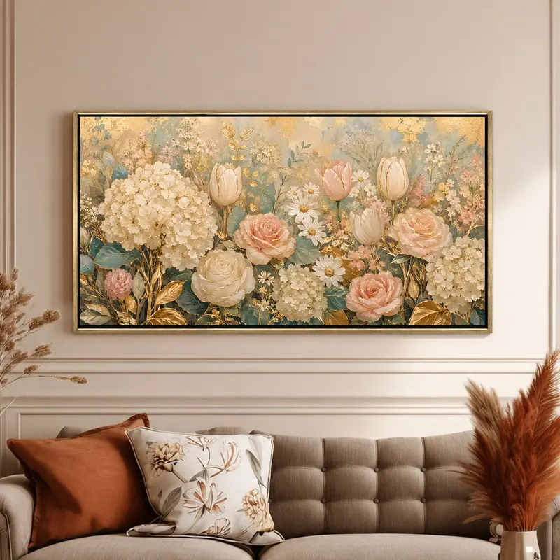 Bloomora Spring Garden Floral Canvas Wall Art