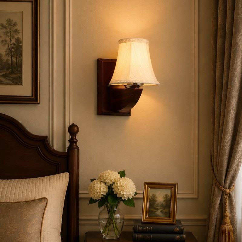 Gildora Crescent Cotton Wall Lamp - White