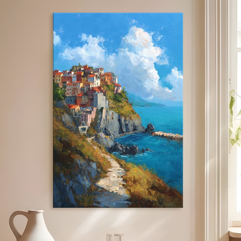 Village Cove Gallery Wrapped Canvas Wall Painting