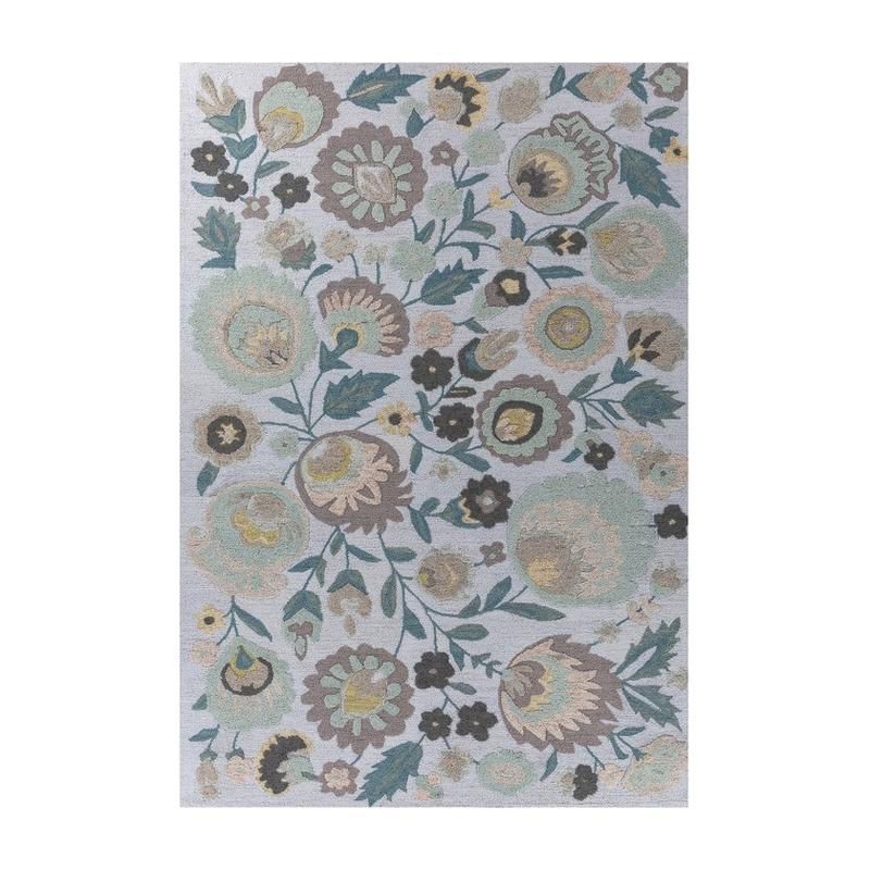Jaipur Rugs Kusuma Hand Tufted Carpet - Blue, Grey - 6 x 9 ft