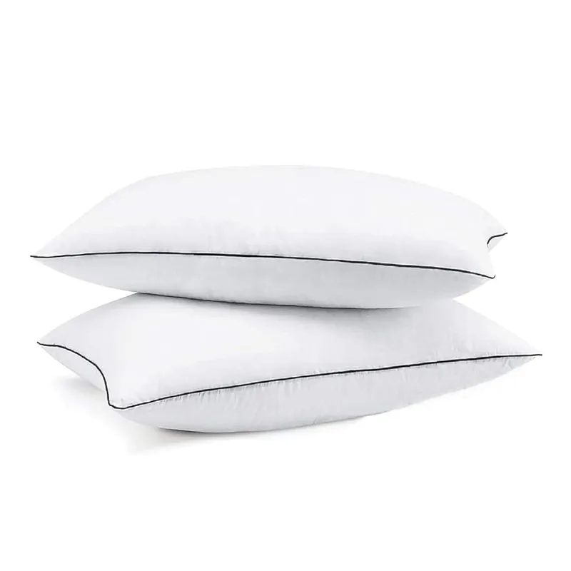 Two white rectangular pillow fillers shown against a plain white background
