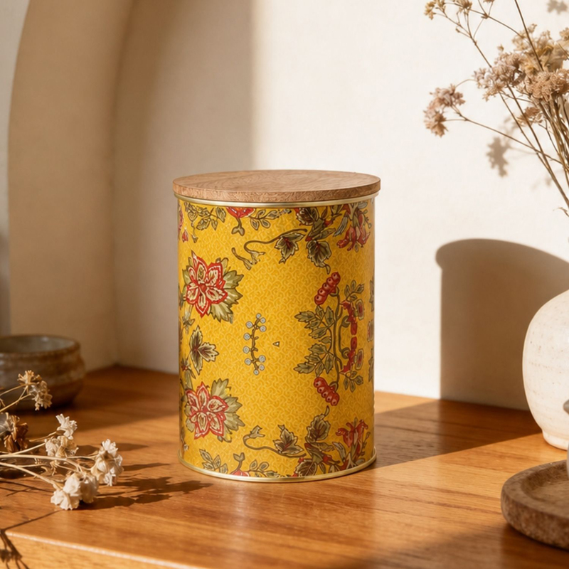 Marigold Heritage Metal Storage Container - 1200 mL - 1200