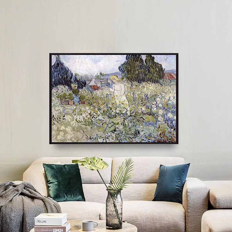 Garden Grace Canvas Wall Painting With Frame - Small