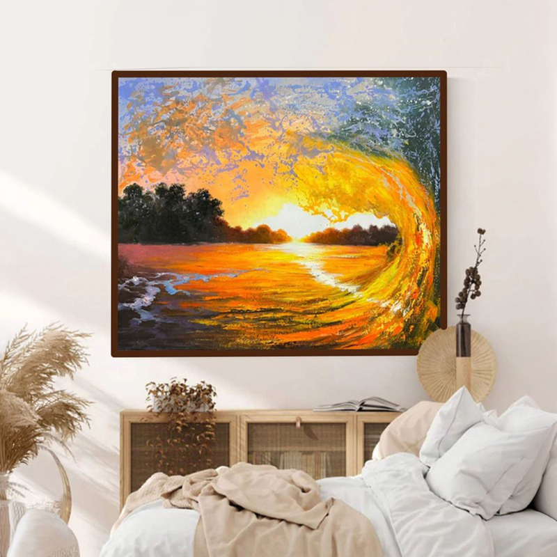 Luminous River Canvas Wall Painting