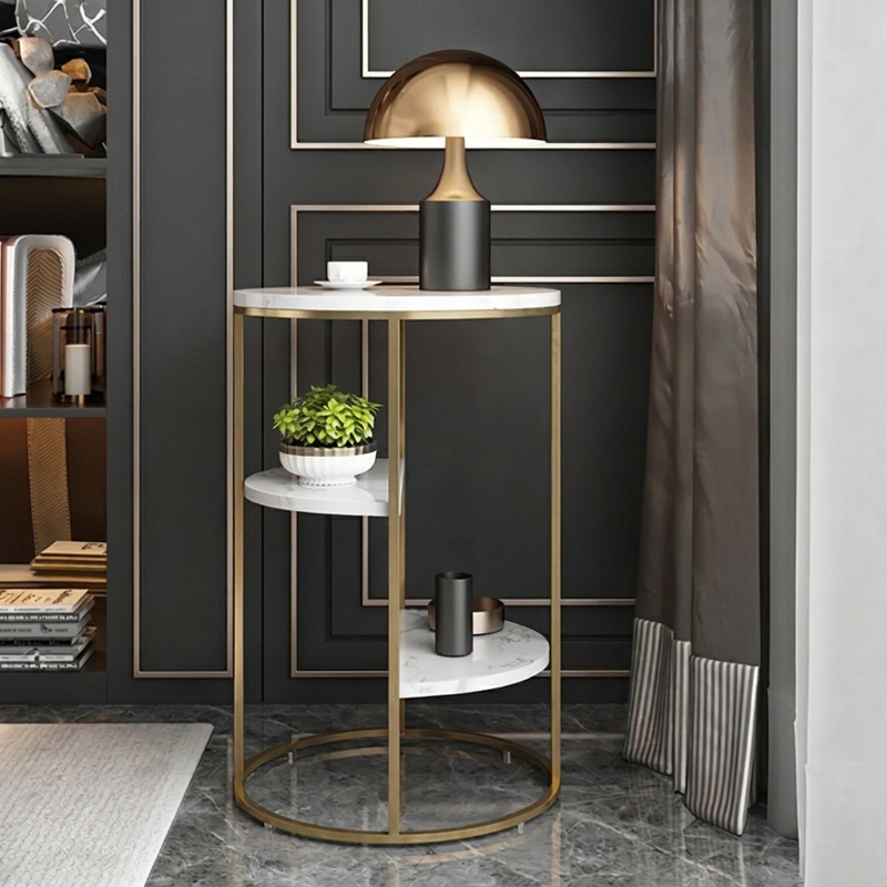 Elwick Marble Top Side Table