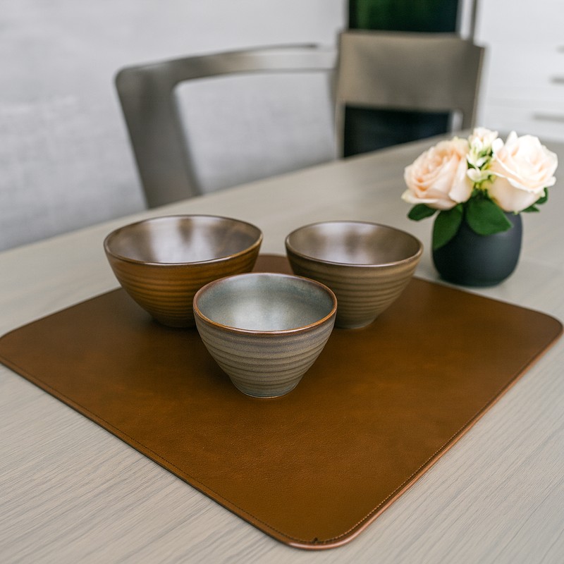 Comfort Serve Ceramic Serving Bowls (800 mL/700 mL/400 mL/Brown) - Set of Three - Bundles