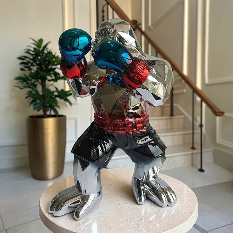 Boxing Gorilla Showpiece