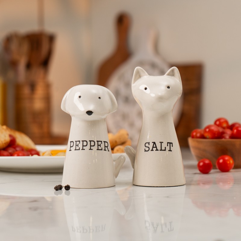 Furry Friends Salt & Pepper Shaker (50 mL/70 mL) - Set of Two - 70 mL
