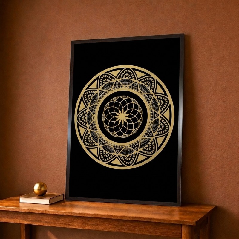 Sacred Mandala Canvas Wall Painting