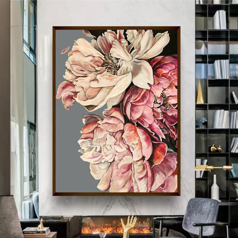 Paeonaria Canvas Wall Painting