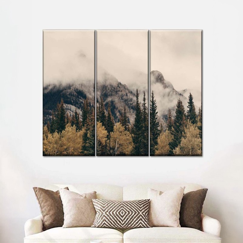 Misty Mountains Canvas Wall Painting