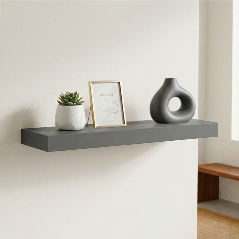 Slate Horizon MDF Shelves - Grey