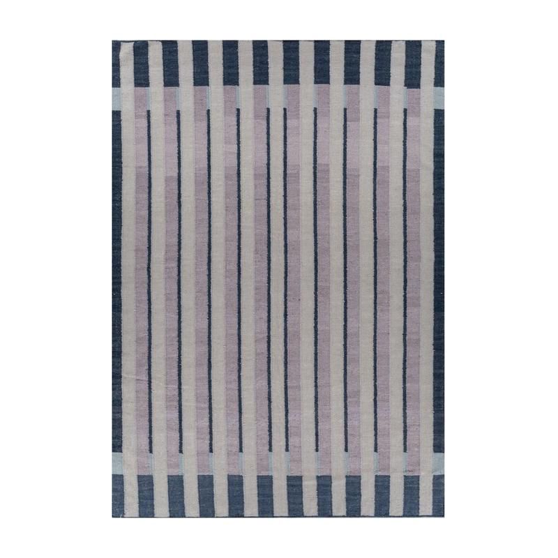 Jaipur Rugs Reglet Hand Woven Carpet - Blue, Grey - 4 x 6 ft