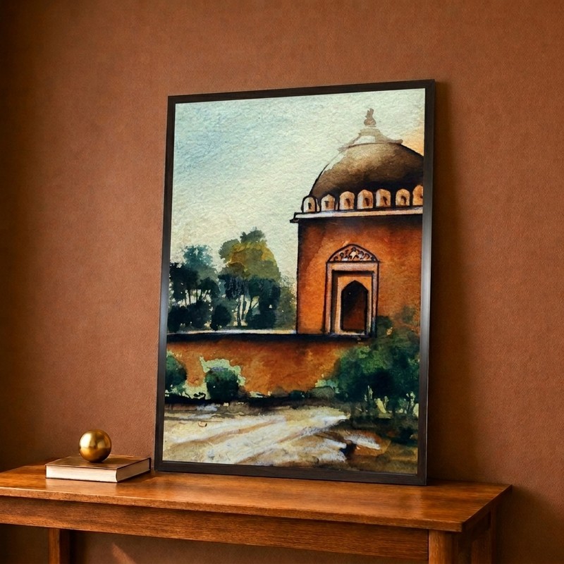 Timeless Palace Pavilion Canvas Wall Painting