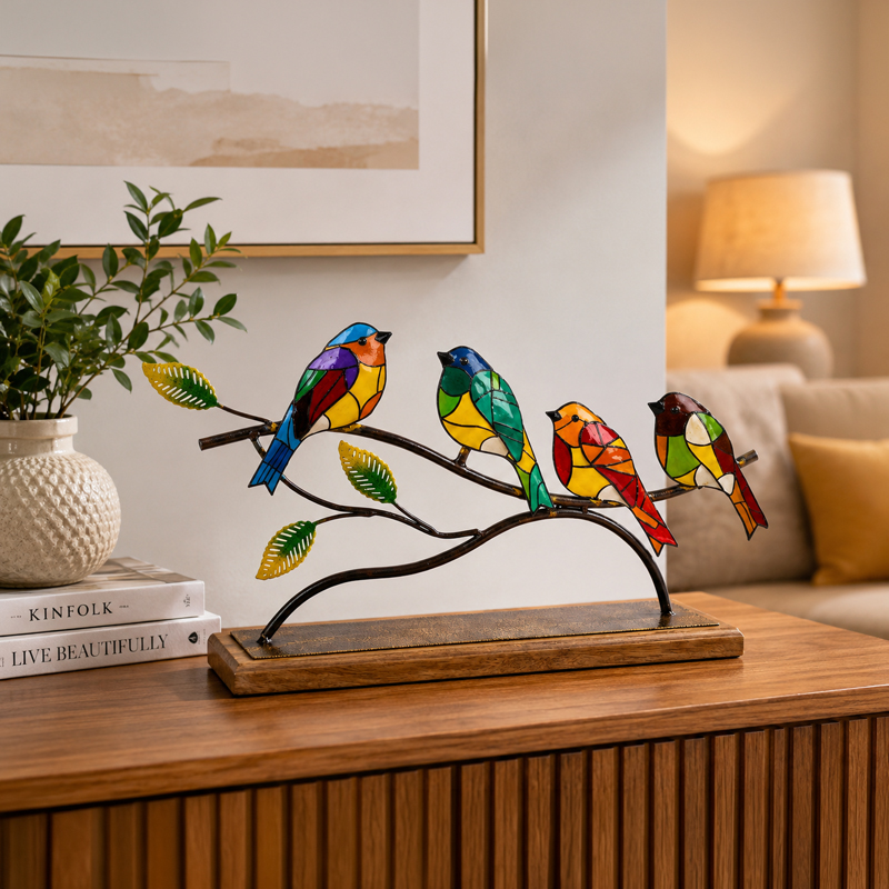 Botanical Grace Metal Showpiece