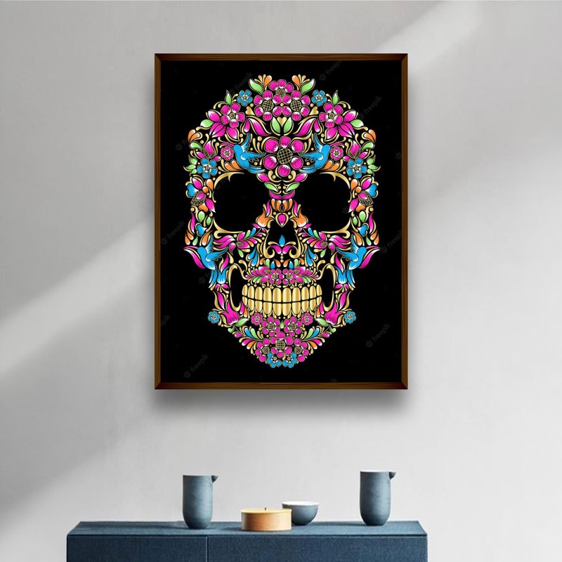 Bloom Beyond Bone Canvas Wall Painting