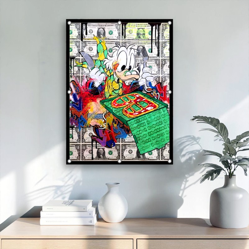 Cash Register Duck Wall Painting With Frame