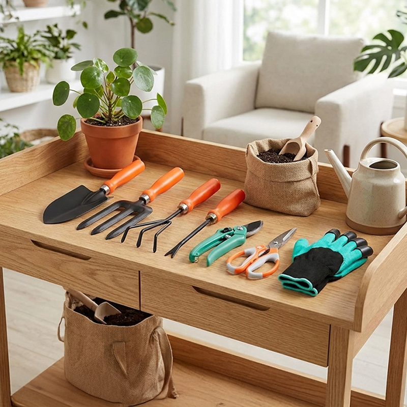 Backyard Essentials Metal Garden Tools - Set of Eight
