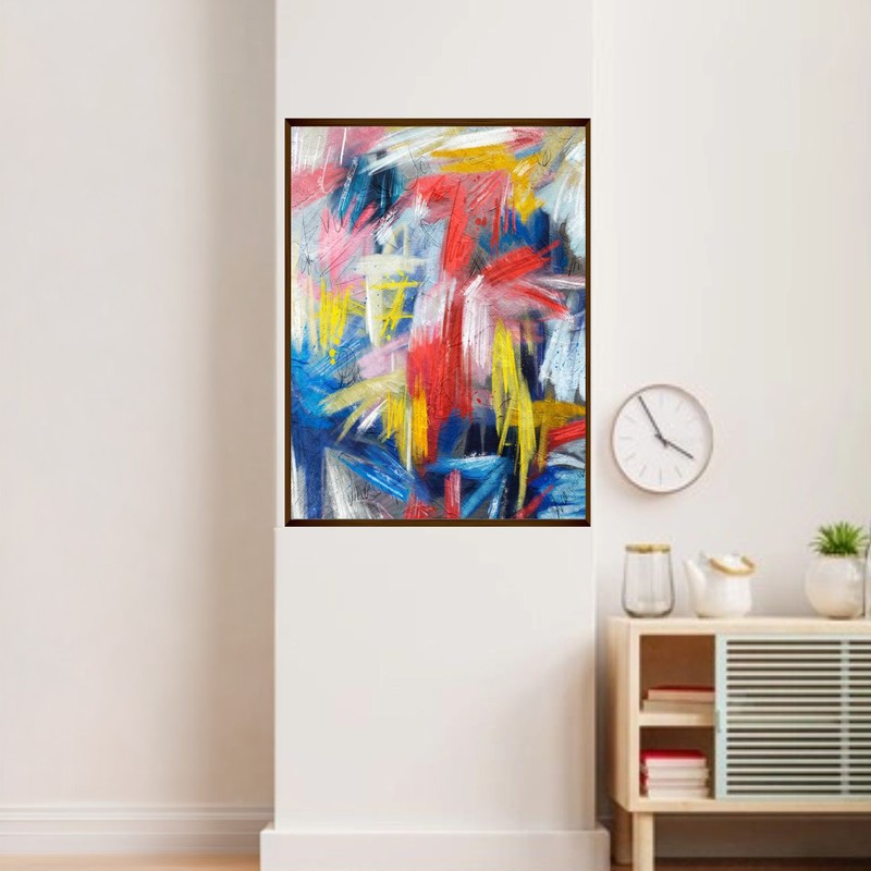 Expressive Brushstrokes Canvas Wall Painting