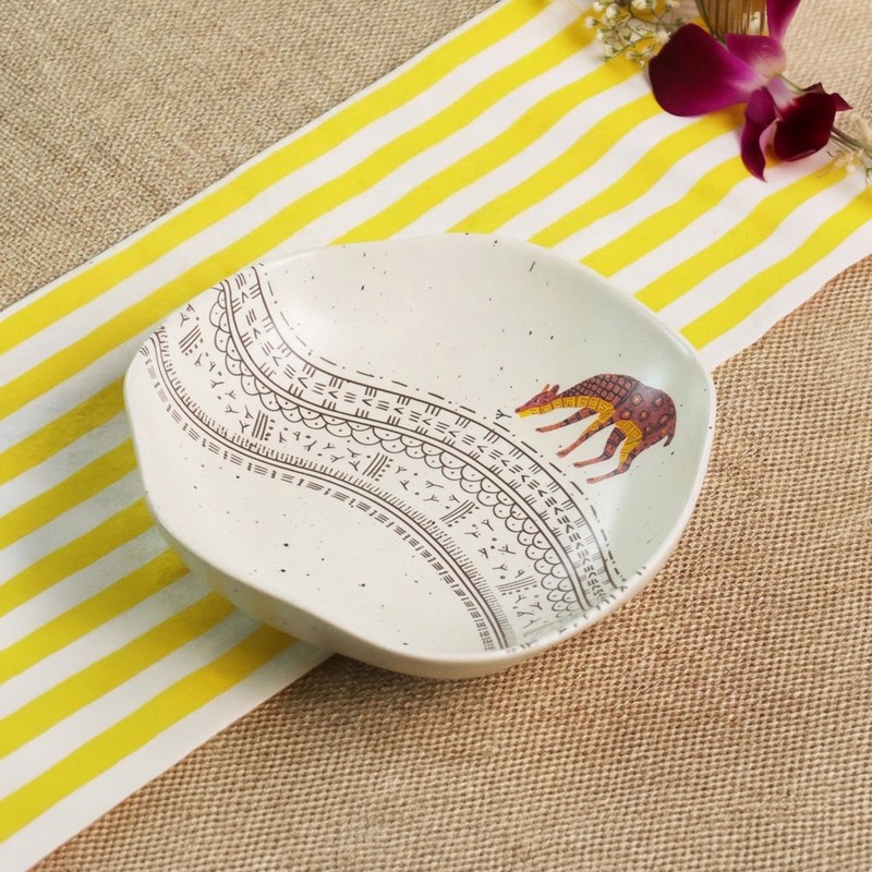 The Fauna Porcelain Pasta Plate - 400 mL
