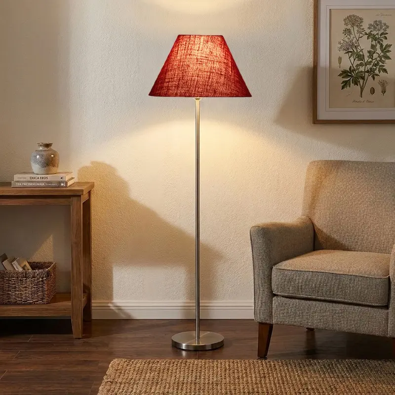 Ruby Weave Jute Floor Lamp