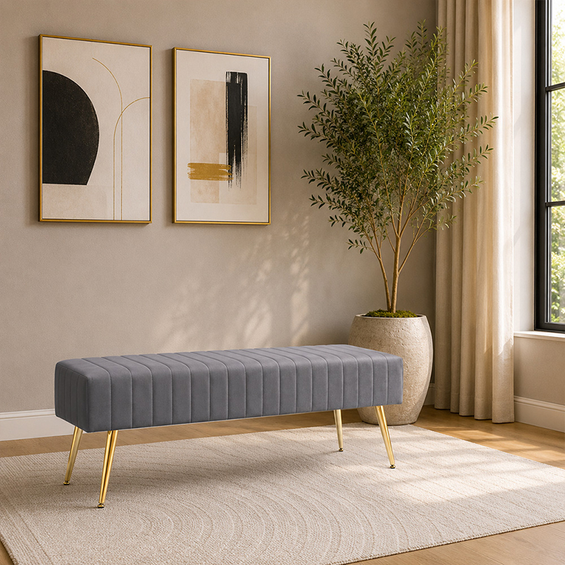 Daine Bench - Grey