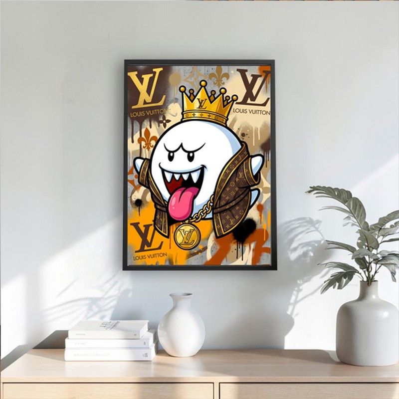 Boo Crown Wall Painting With Frame