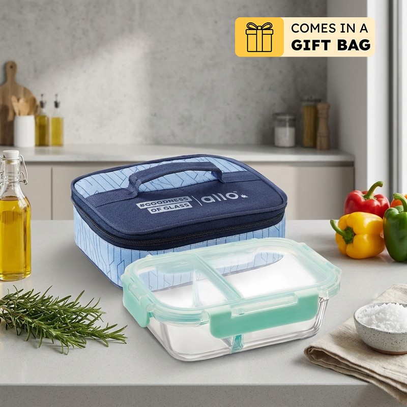 Casper Lunchbox With Dual Color Bag - 1000 ML - 1000 ML