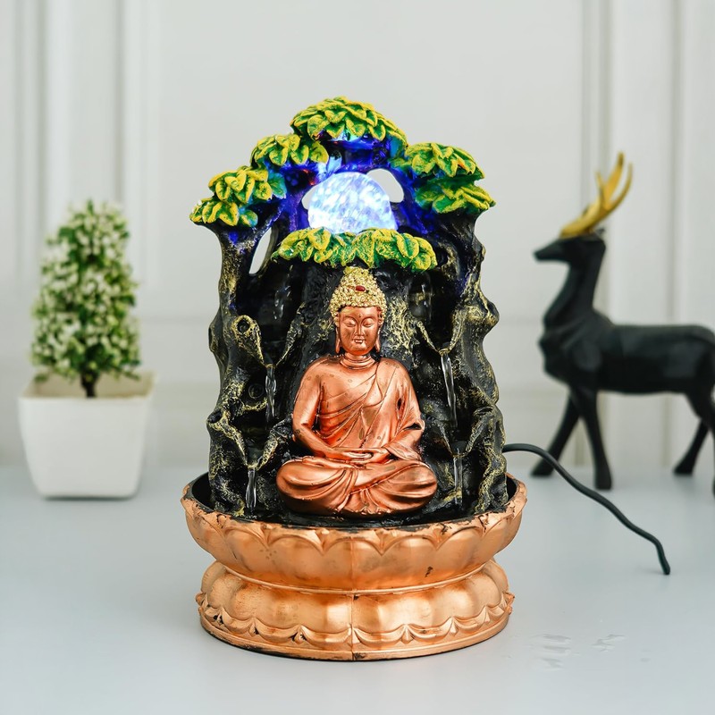 Harmony Buddha Cascade LED Fountain