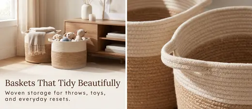Storage Boxes & Baskets banner 2