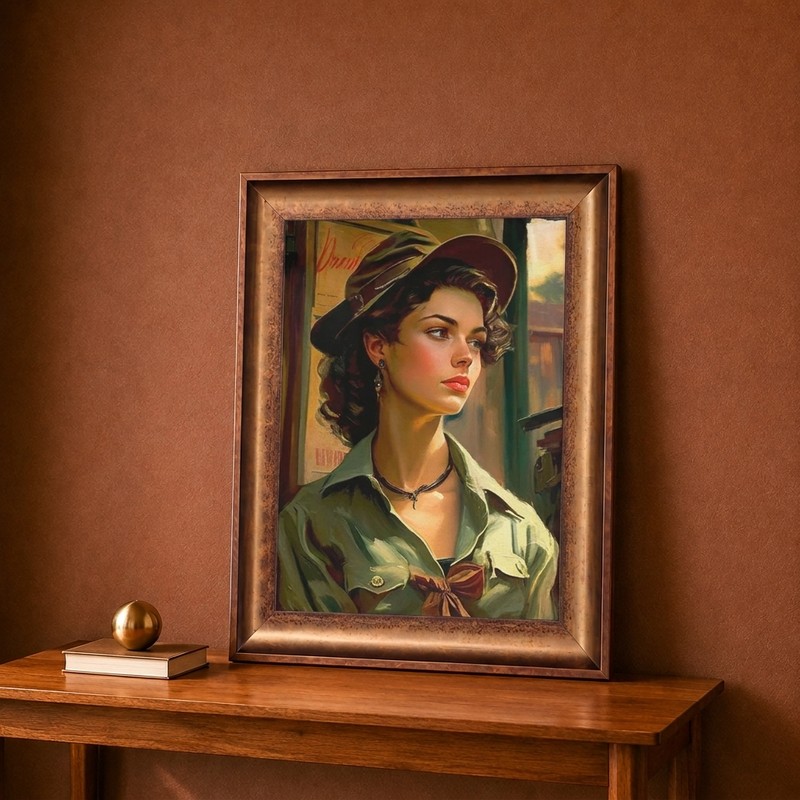 Vintage Portrait Canvas Wall Painting