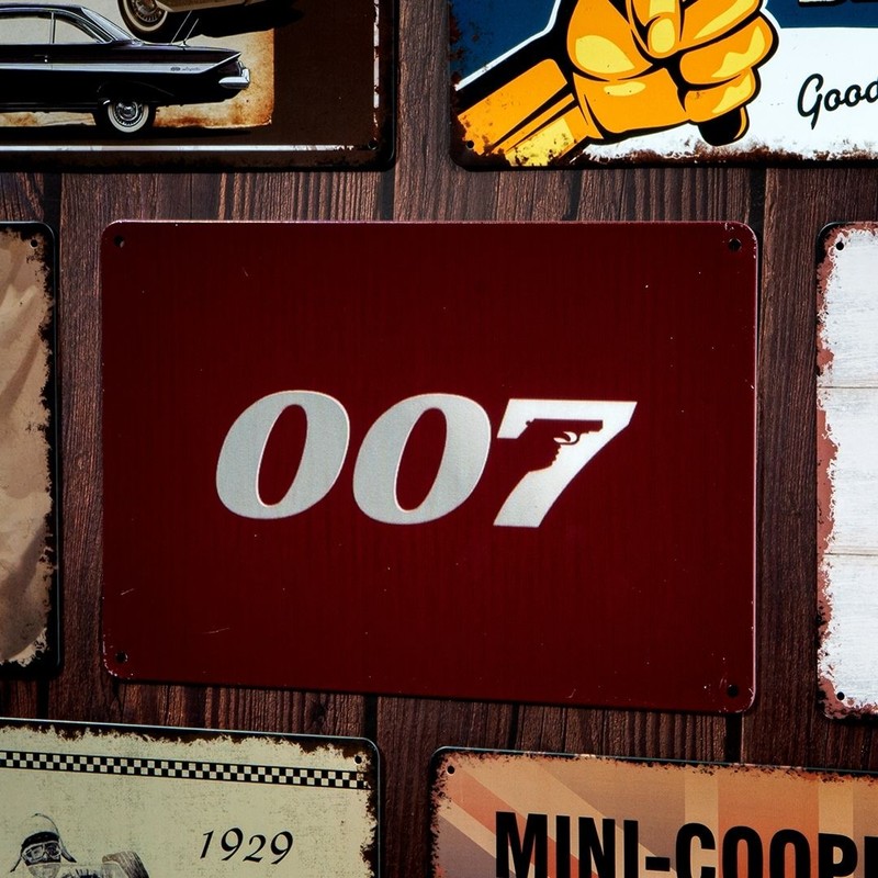 James Bond 007 Metal Wall Accent