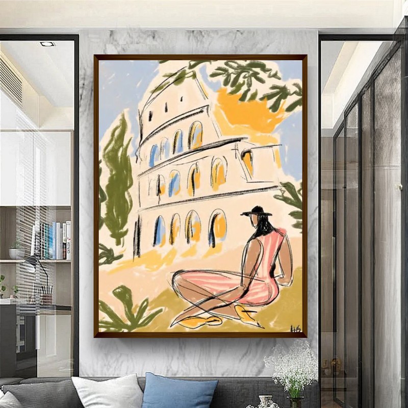 Flaviana Canvas Wall Painting