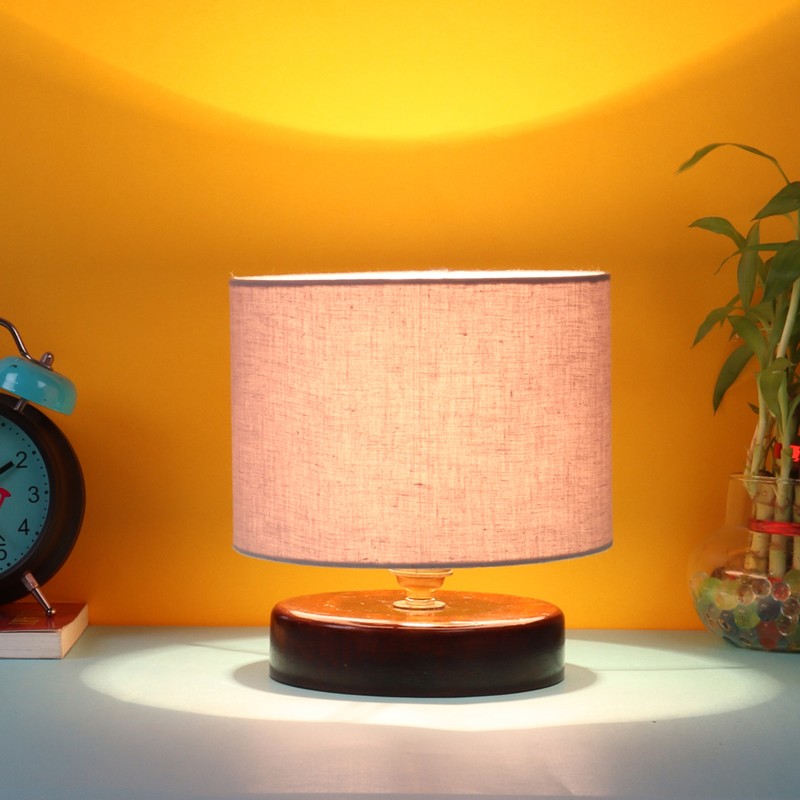 Luzula Wooden Table Lamp - Grey