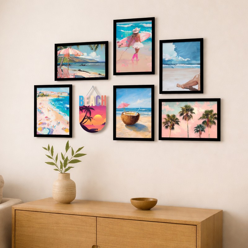 Nostalgic Frames Wall Art - Set of Seven