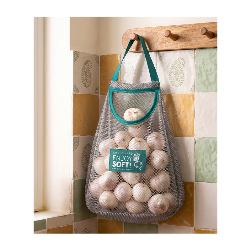Eco-Friendly Green Mesh Kitchen Storage Bag