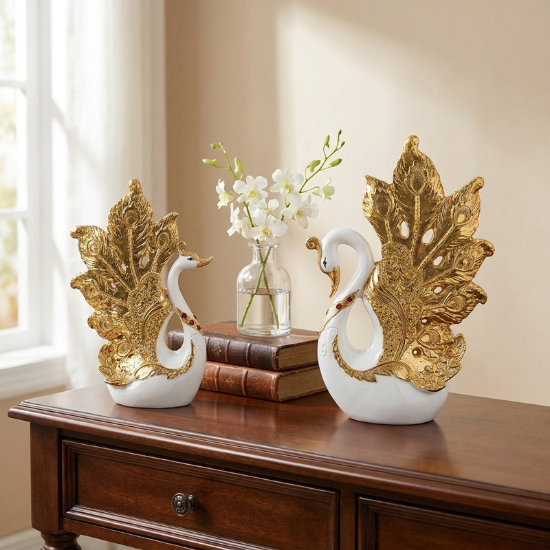 Golden Harmony Polyresin Showpiece