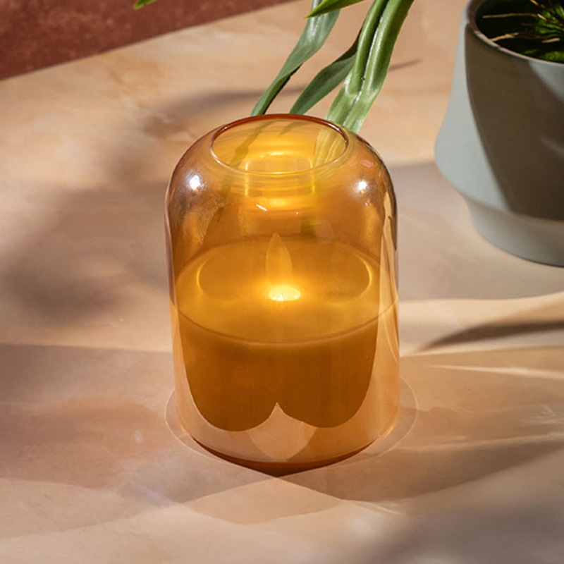 AarviDecor Amberveil Battery Candle