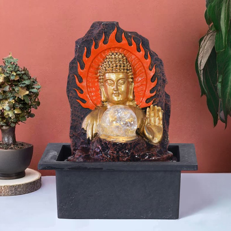 Radiant Buddha Aura LED Fountain