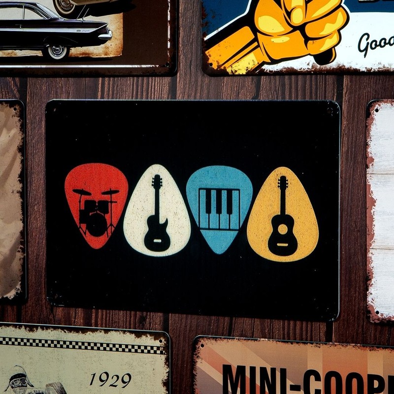 Music Picks Metal Wall Accent