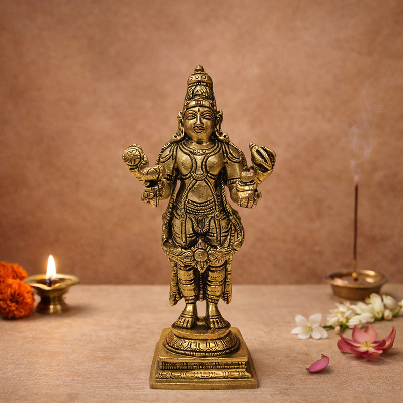 Dhanvantari Tejas Brass Idol