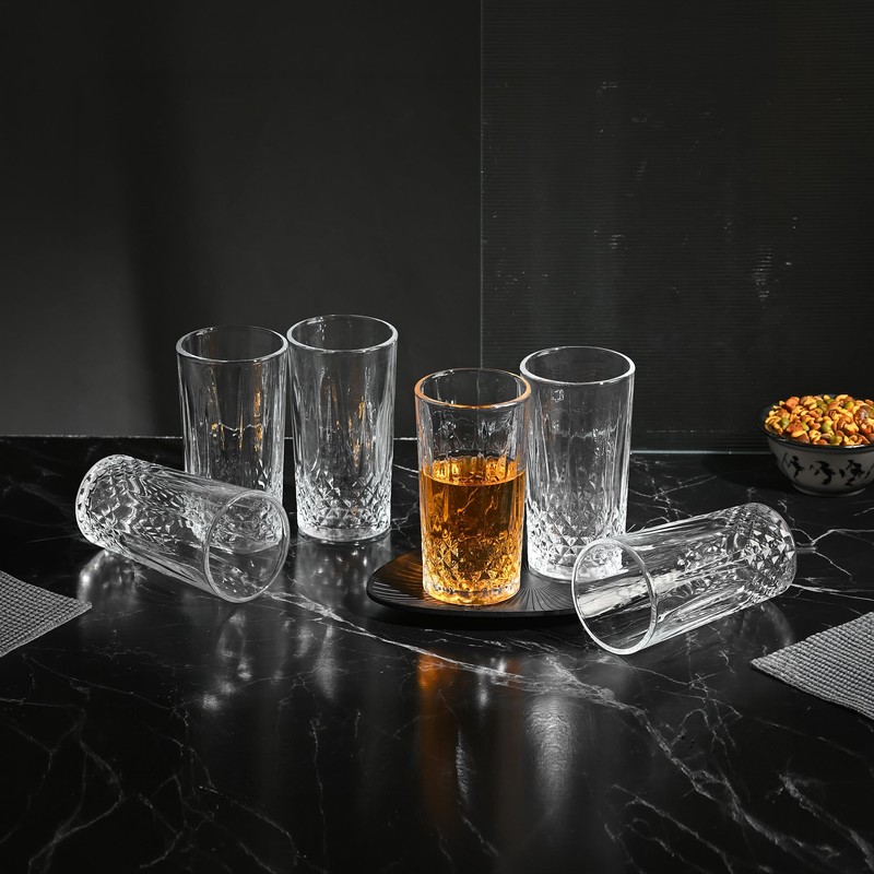 Ashcombe Drinking Glasses (250 mL Each) - Set of Six - 250 mL