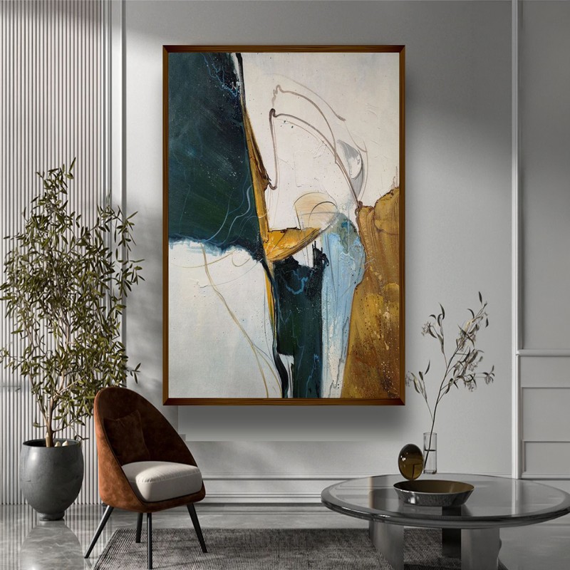 Verdant Motion Canvas Wall Painting