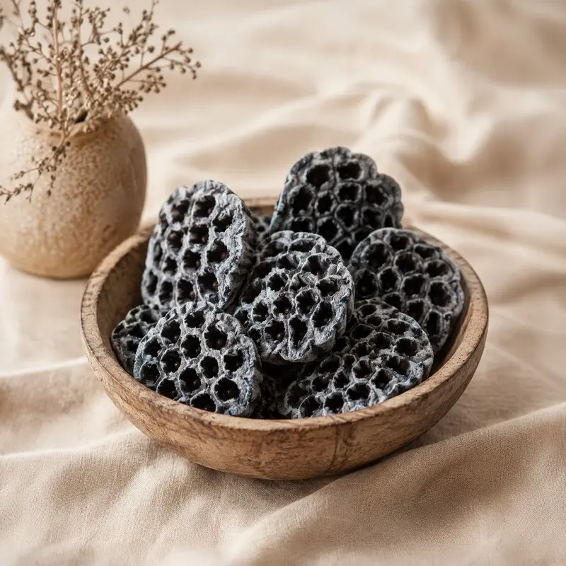 Lotus Seed Pods Sola Wood Artificial Flower - Set of Ten