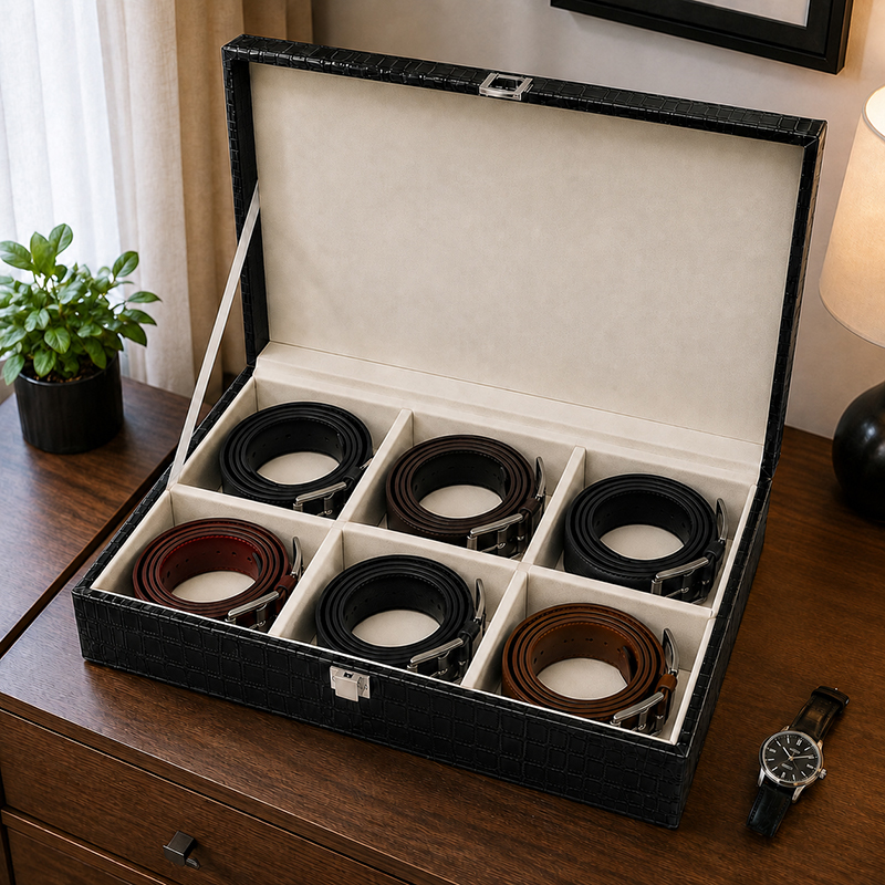 Ambergrain Jewel MDF Storage Box - Black