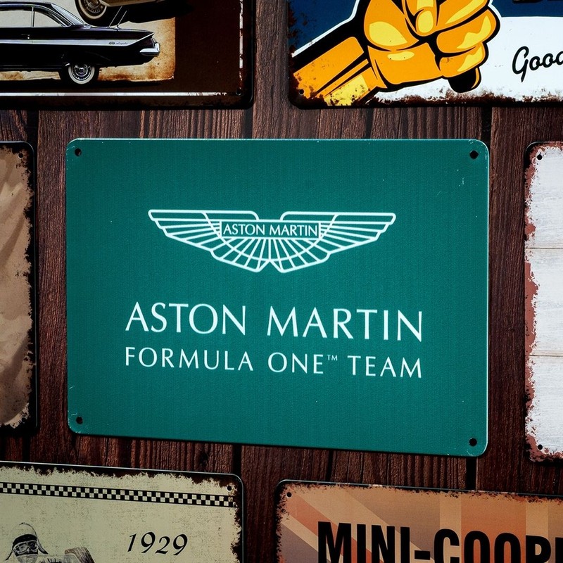 Aston Martin F1 Team Metal Wall Accent